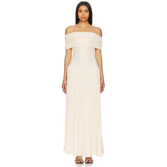 Lioness Dresses & Skirts - Lioness Field of Dreams Off-Shoulder Maxi Dress